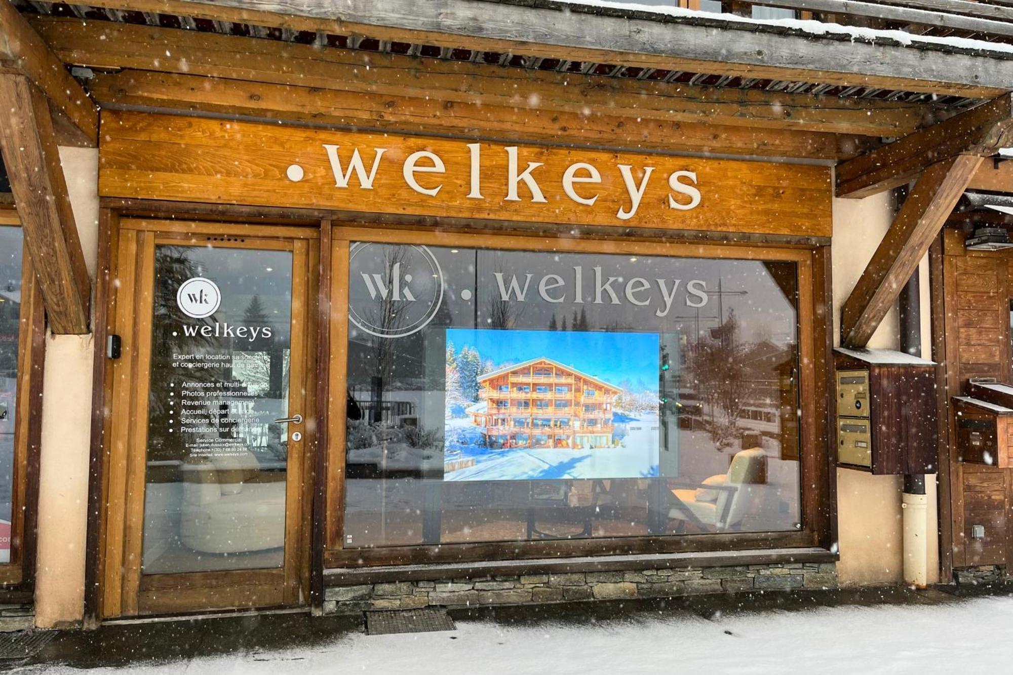 Appartement Architect flat with balcony&parking at the heart of Megève - Welkeys Extérieur photo
